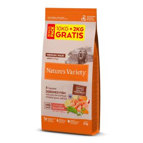 Ração para Cão Adulto Sem Cereais Raças Médias Salmão