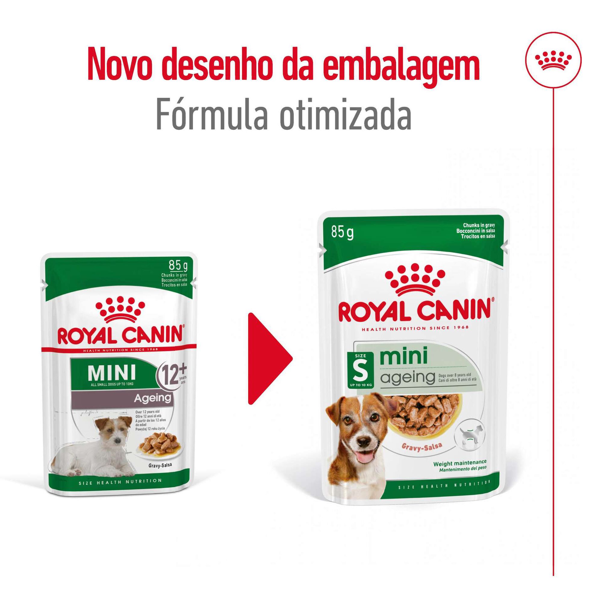 Comida Húmida para Cão Sénior Mini Ageing 12+ Saquetas