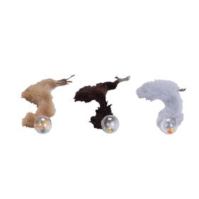Brinquedo para Gato Bola com Penas (Vários Modelos)