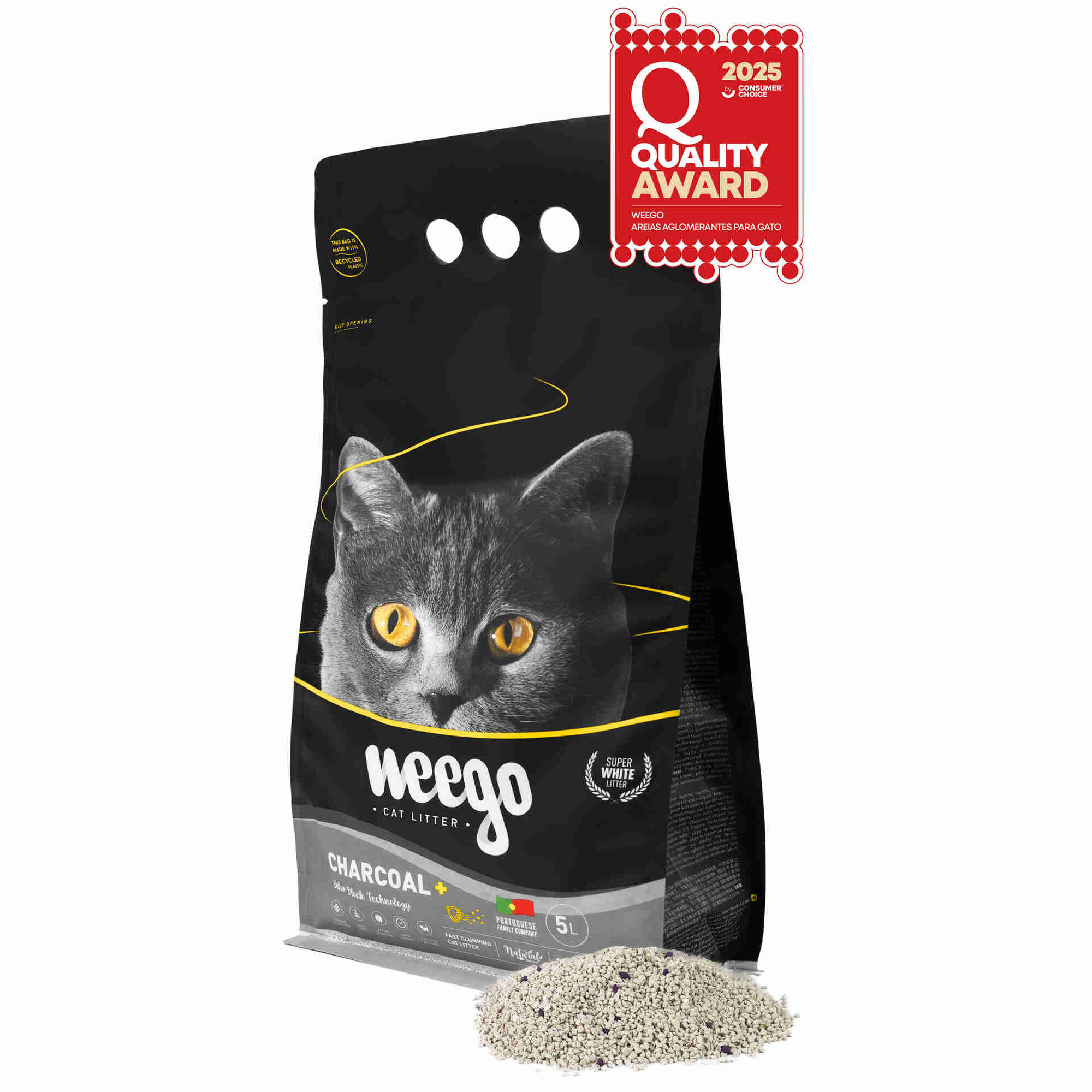 Areia Aglomerante Active Charcoal Plus