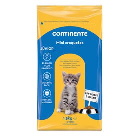 Ração para Gato Júnior Mini Croquetes Frango e Cereais