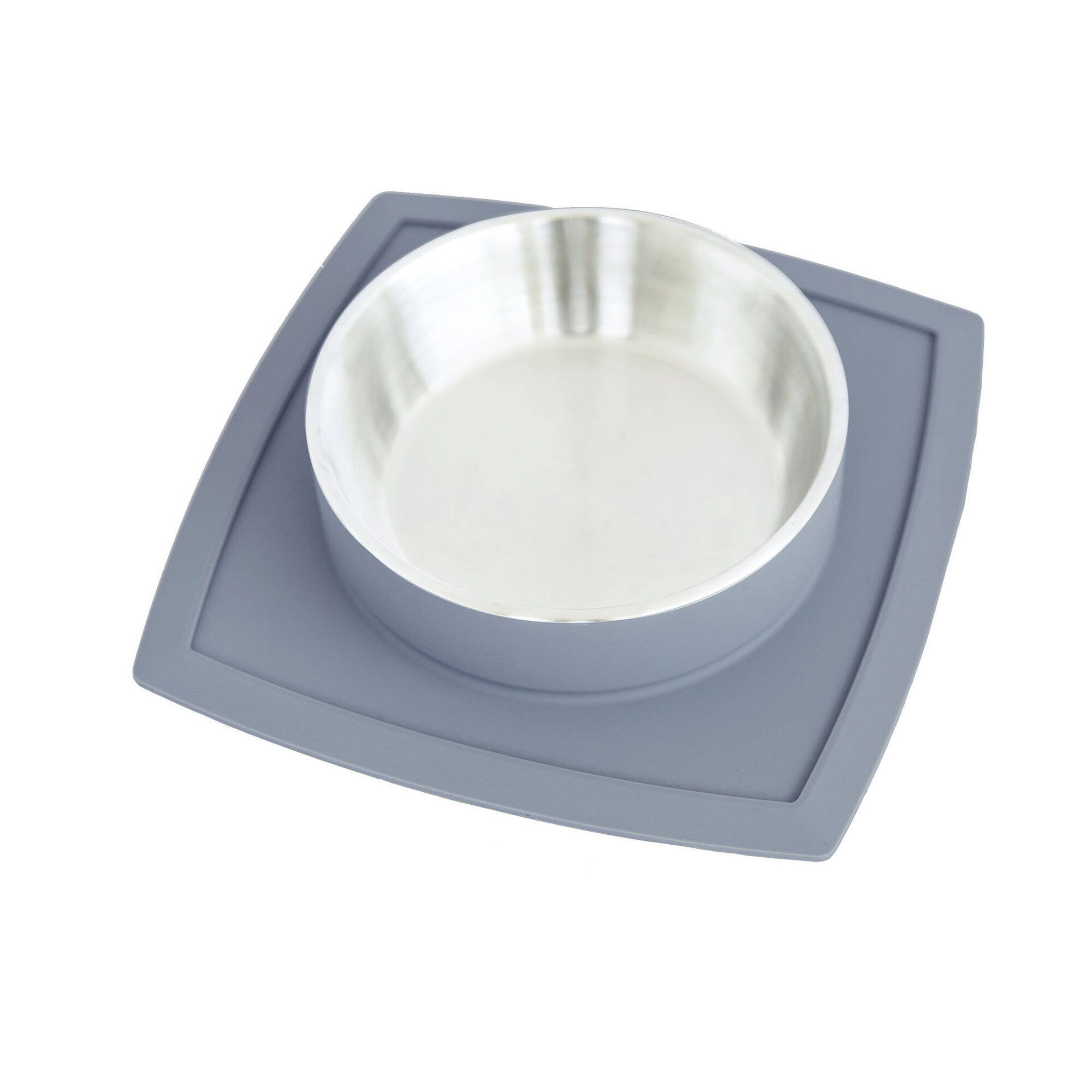 Comedouro Inox Antiderrapante com Ventosa