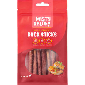 Snack para C&atilde;o Sticks Pato Misty & Bluey