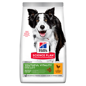 Ração para Cão Adulto Médio Science Plan Vitality 7+ Frango