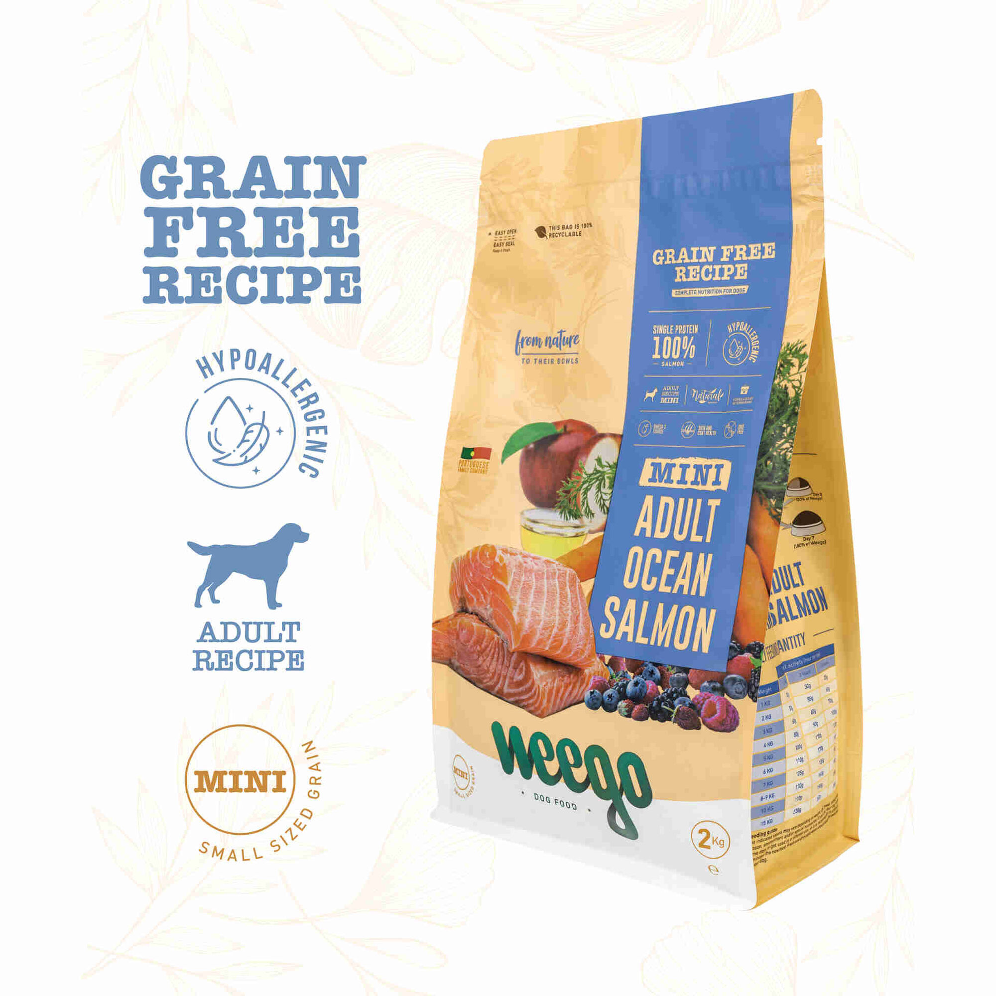 Ração para Cão Adulto Sem Cereais Salmão