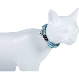 Coleira para Gato Refletora Azul