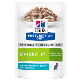 Comida Húmida para Gato Prescription Diet Metabolic Peixe do Oceano