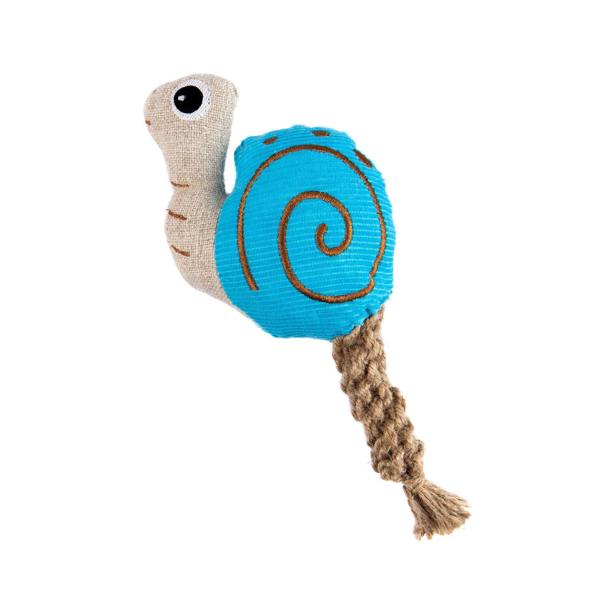 Brinquedo para Cão Peluche Caracol Corda Natural 25 cm