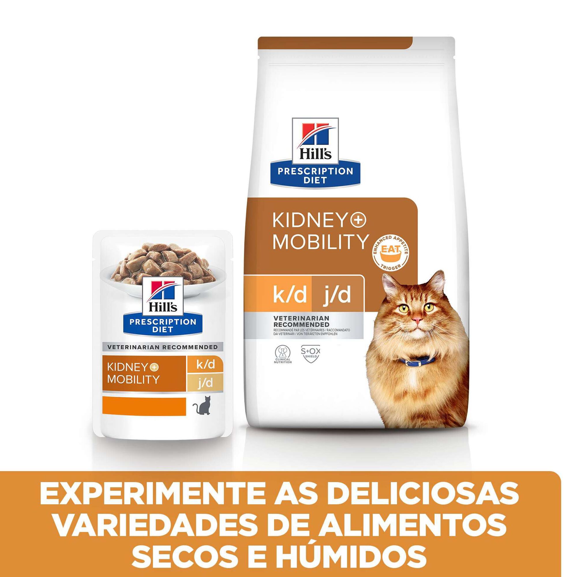 Comida Húmida para Gato Prescription Diet Kidney + Mobility Frango