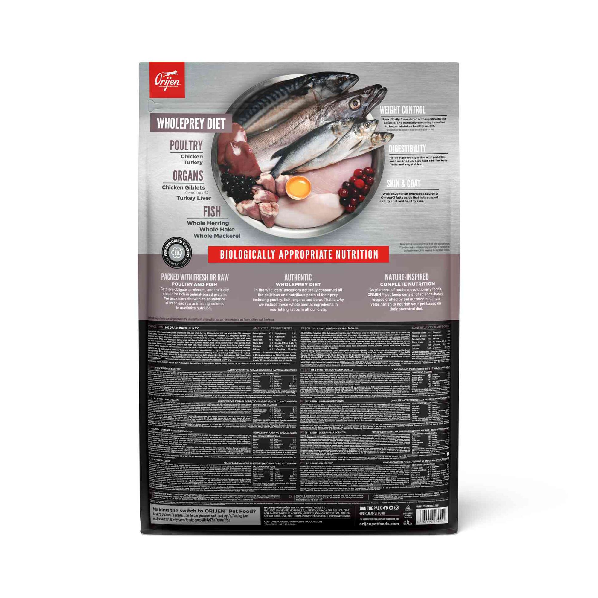 Ração para Gato Adulto Fit e Trim