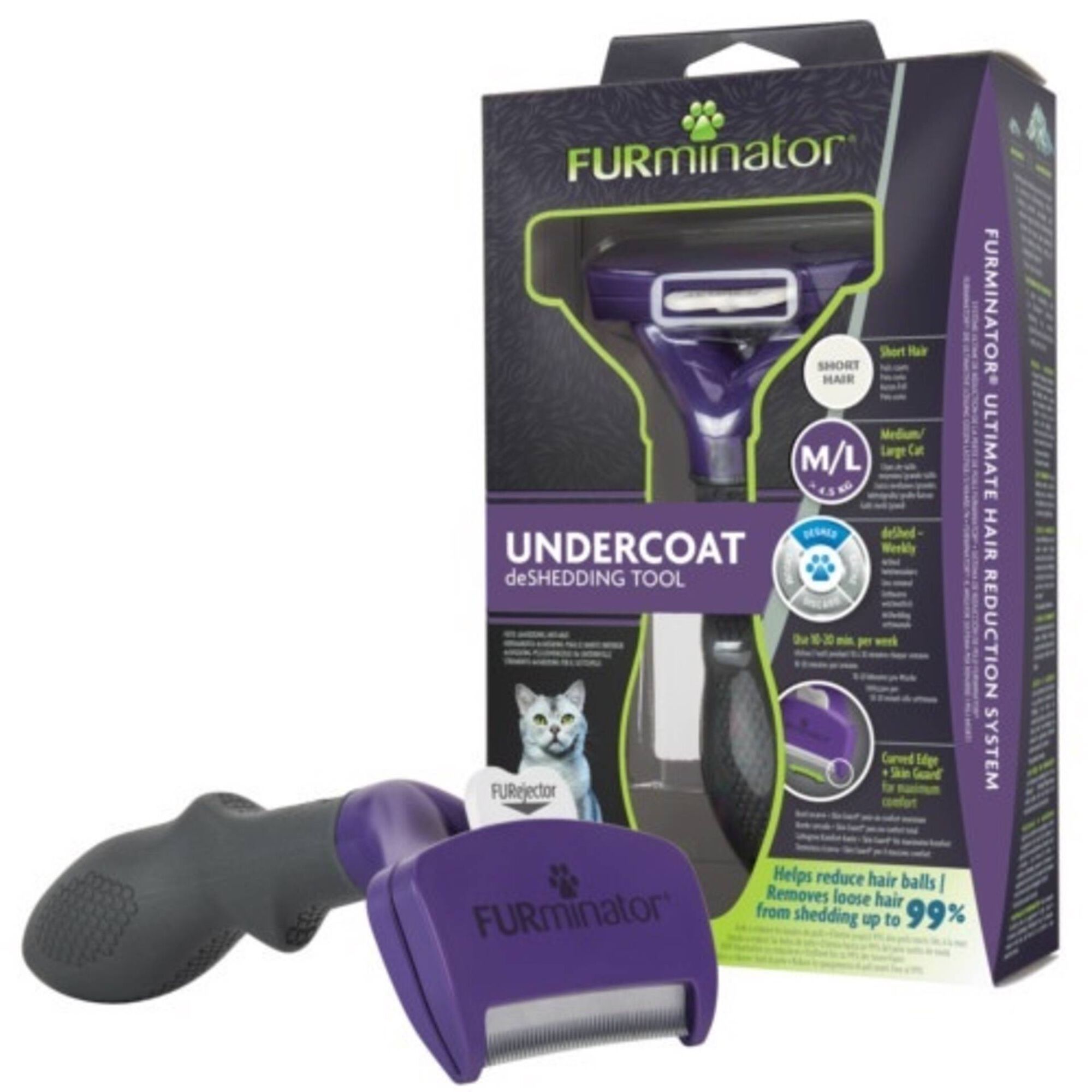 Escova para Gato Undercoat Short Hair