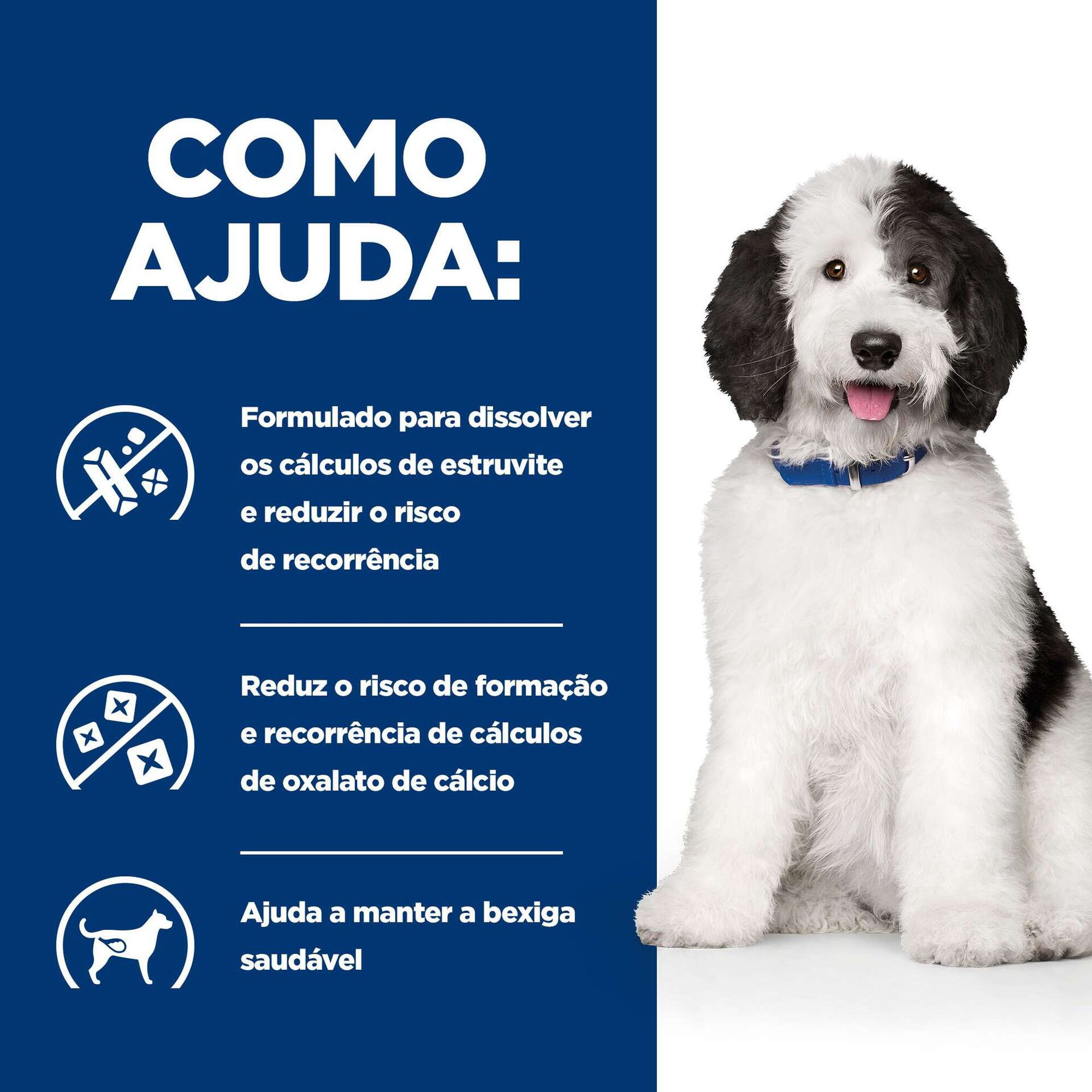 Ra&ccedil;&atilde;o para C&atilde;o Adulto Prescription Diet Urinary Care Multicare Frango