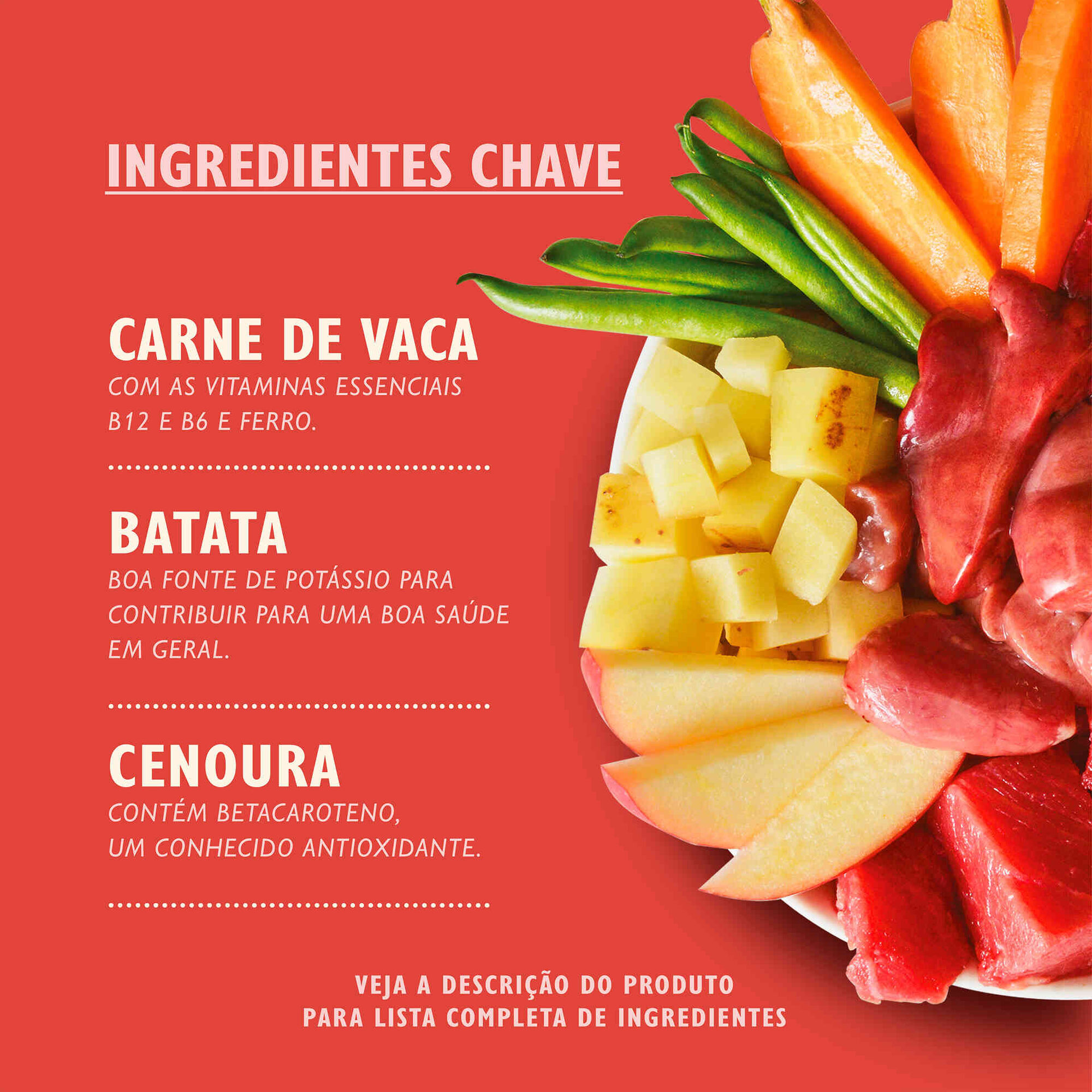 Comida Húmida para Cão Adulto Vaca em Lata