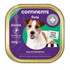 Comida Húmida para Cão Sénior Raças Pequenas Frango e Peru Terrina Comida Húmida para Cão Sénior Raças Pequenas Frango e Peru Terrina