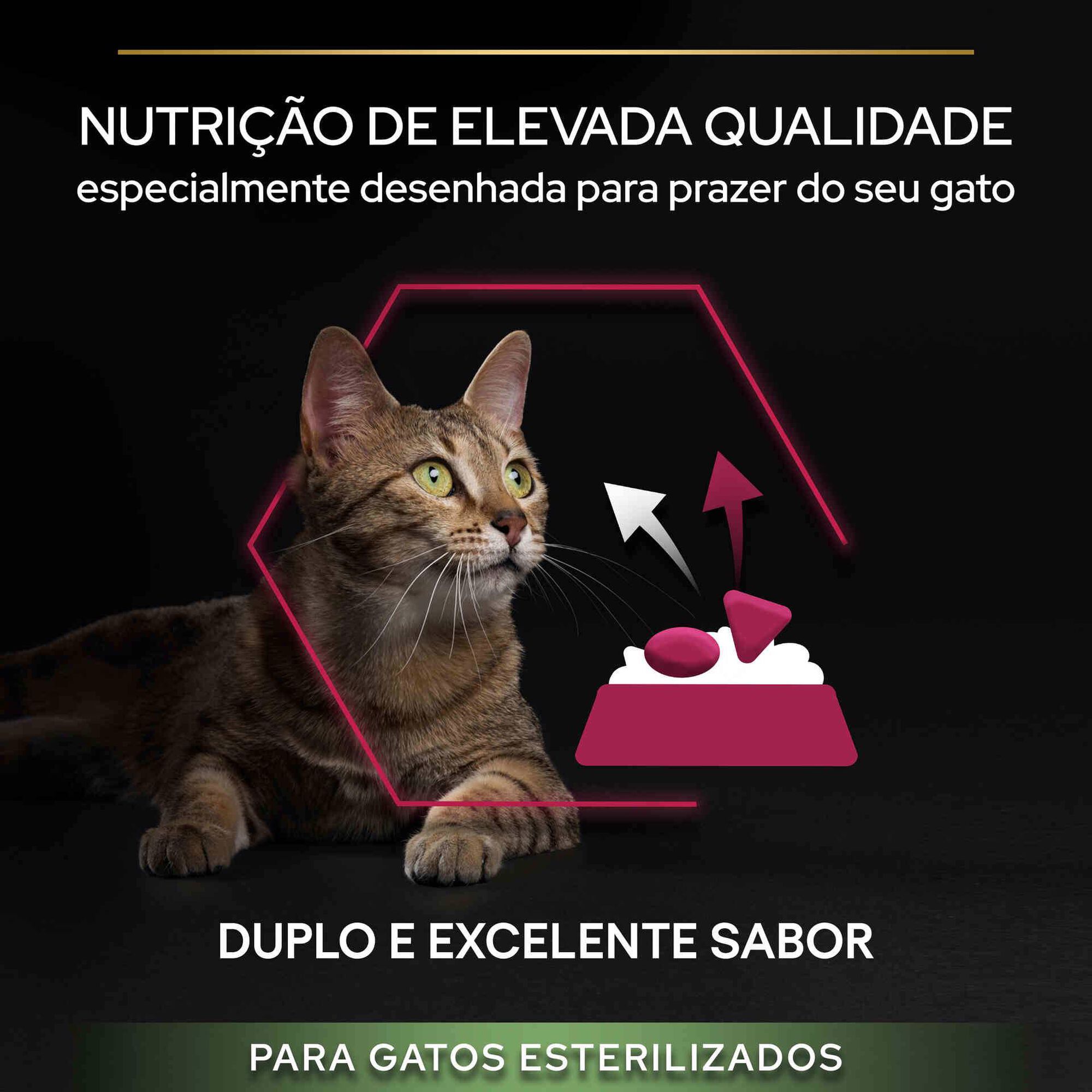 Ração para Gato Adulto Esterilizado Savoury Duo Pato e Fígado