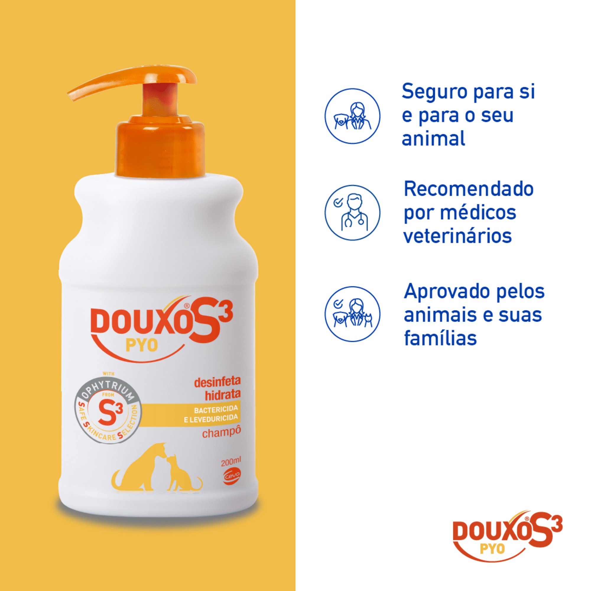 Champô para Cão e Gato S3 Pyo