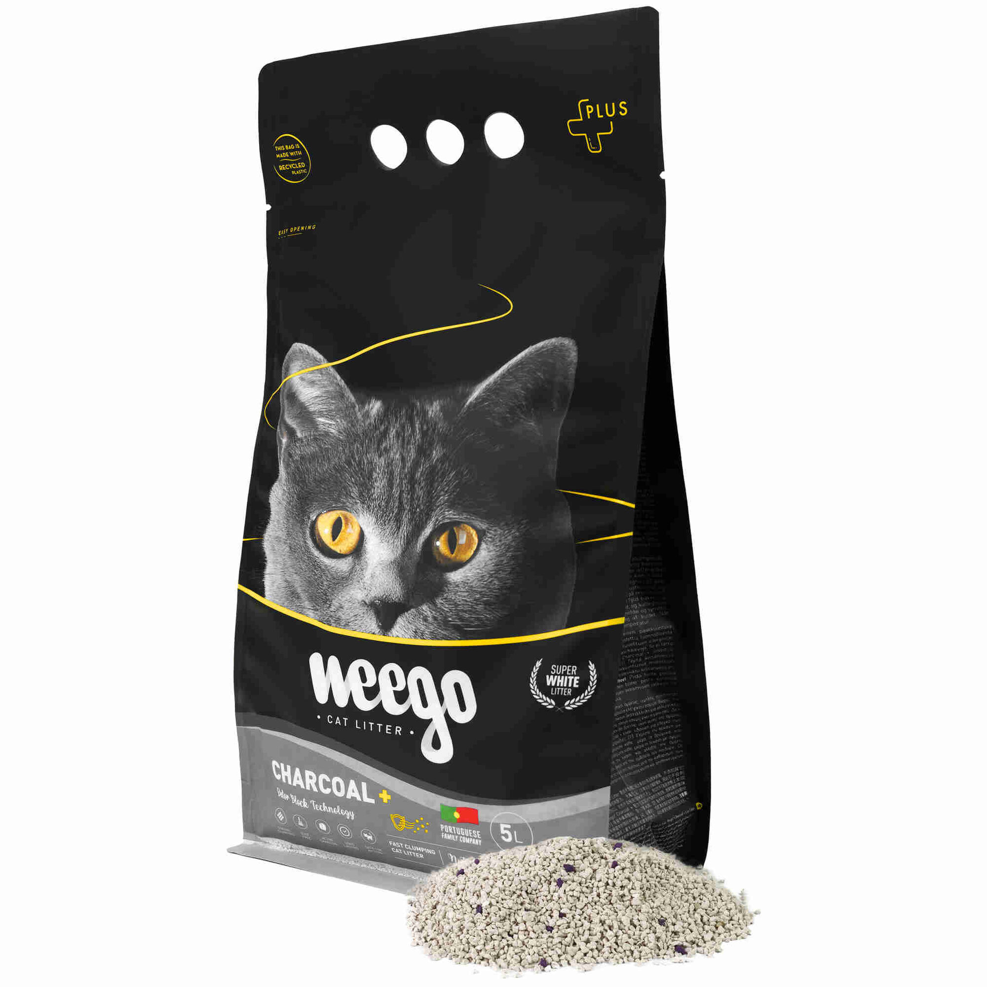 Areia Aglomerante Active Charcoal Plus