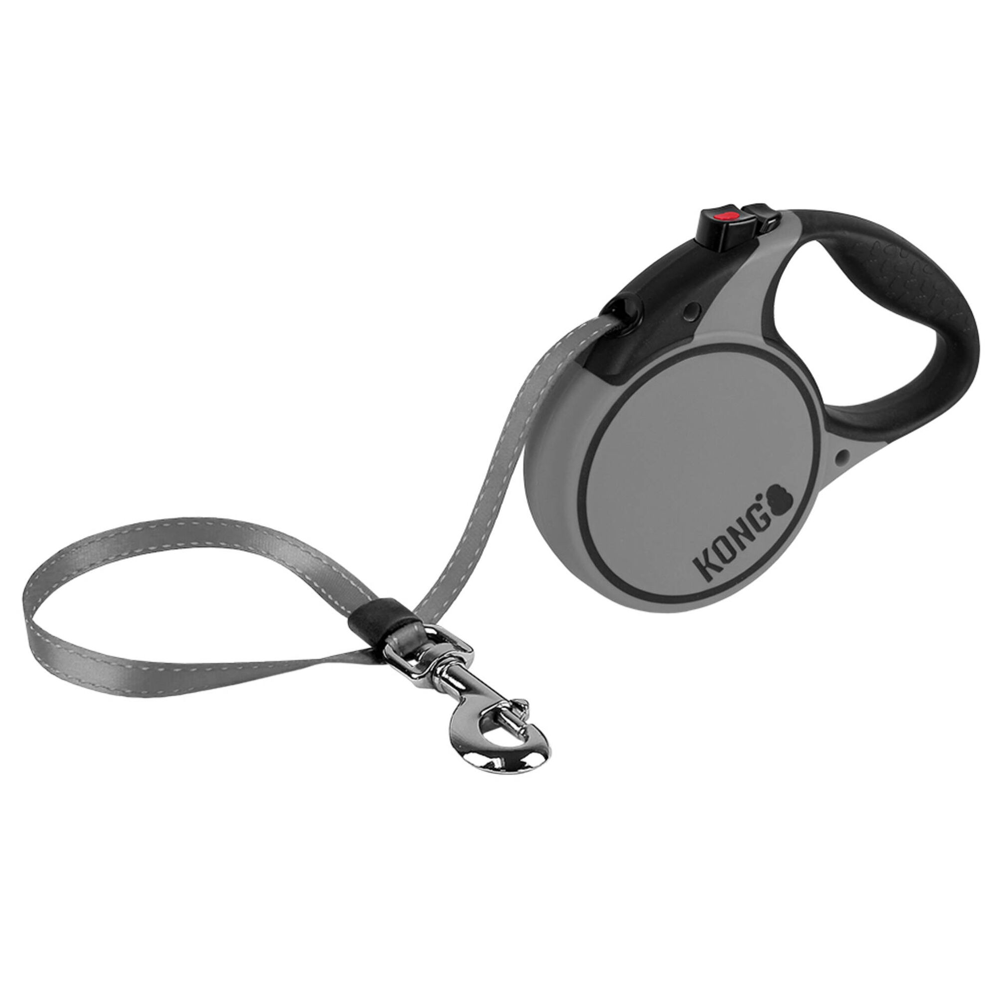 Trela para C&atilde;o Terrain Cinza L Kong