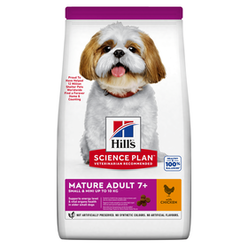 Ração para Cão Adulto Mini Science Plan Maturo 7+ Frango
