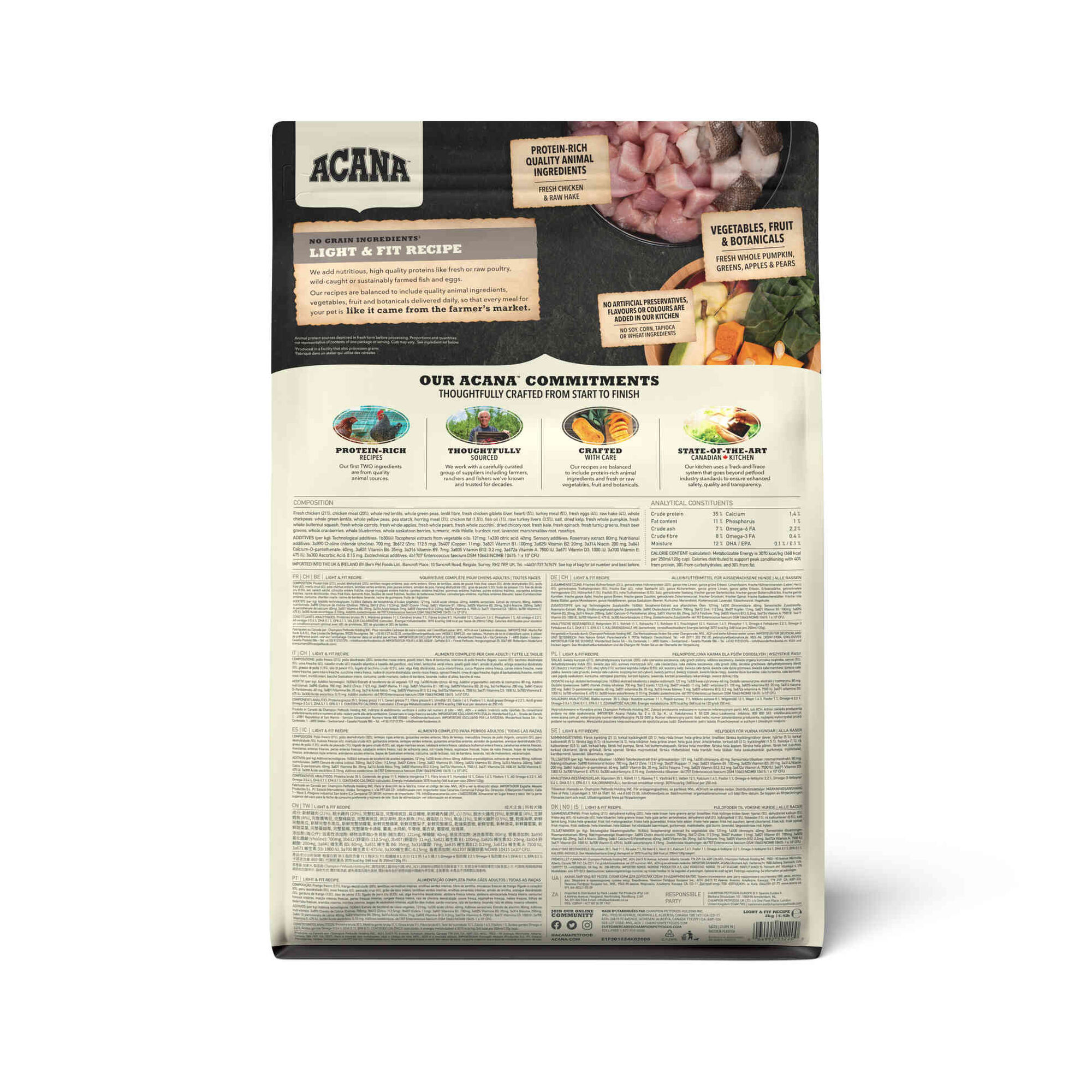 Ração para Cão Adulto Light e Fit Recipe Ração para Cão Adulto Light e Fit Recipe