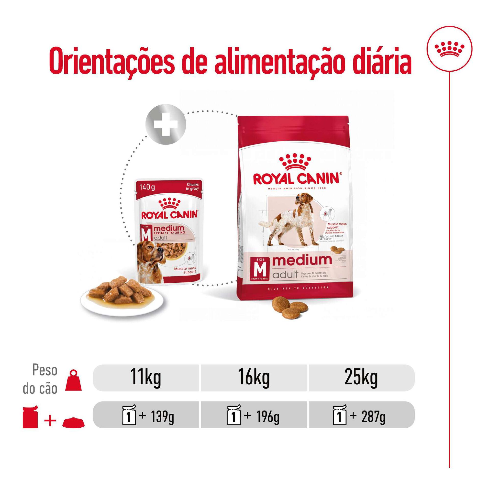 Comida Húmida para Cão Adulto Médio Saquetas