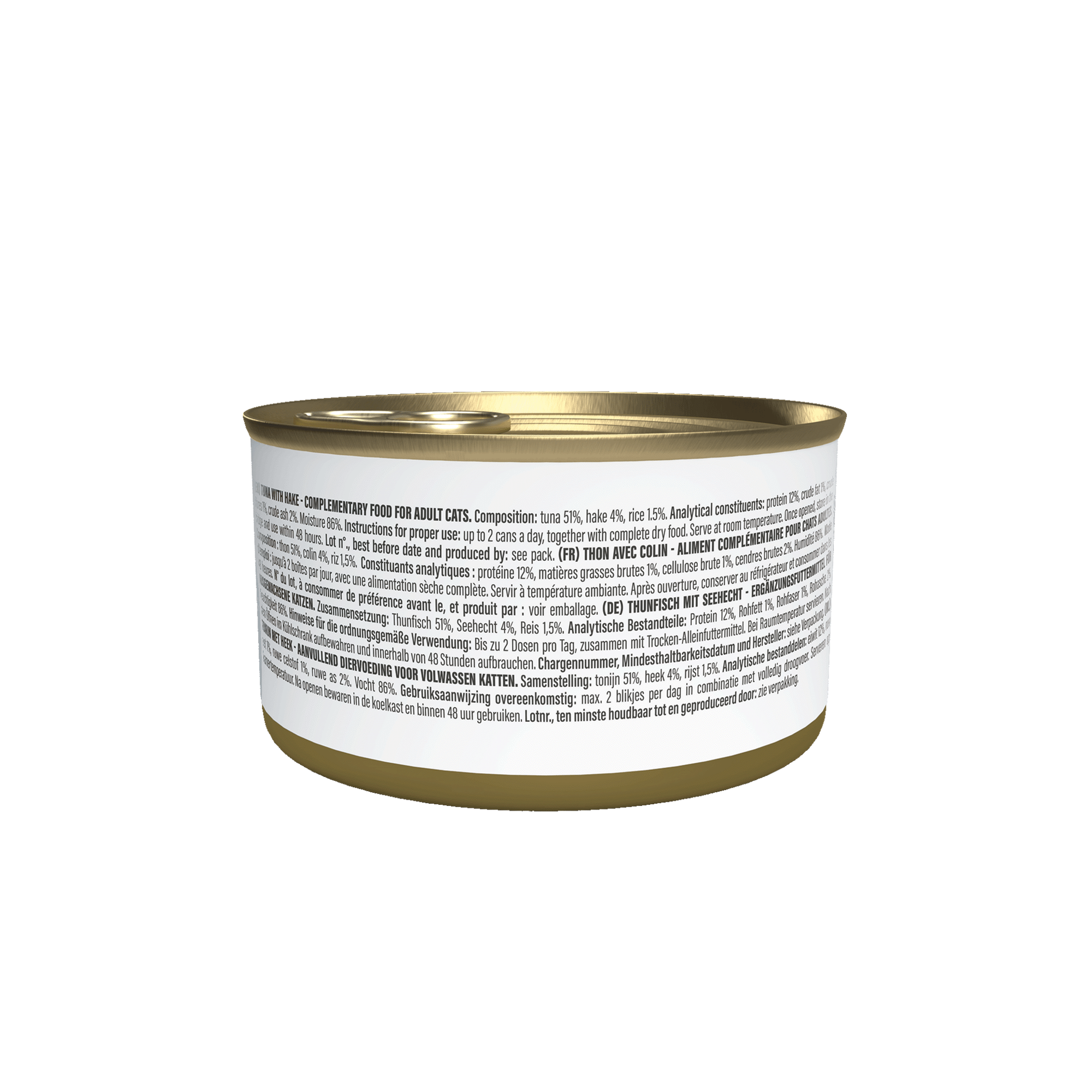 Comida H&uacute;mida para Gato Adulto Atum e Pescada em Gelatina