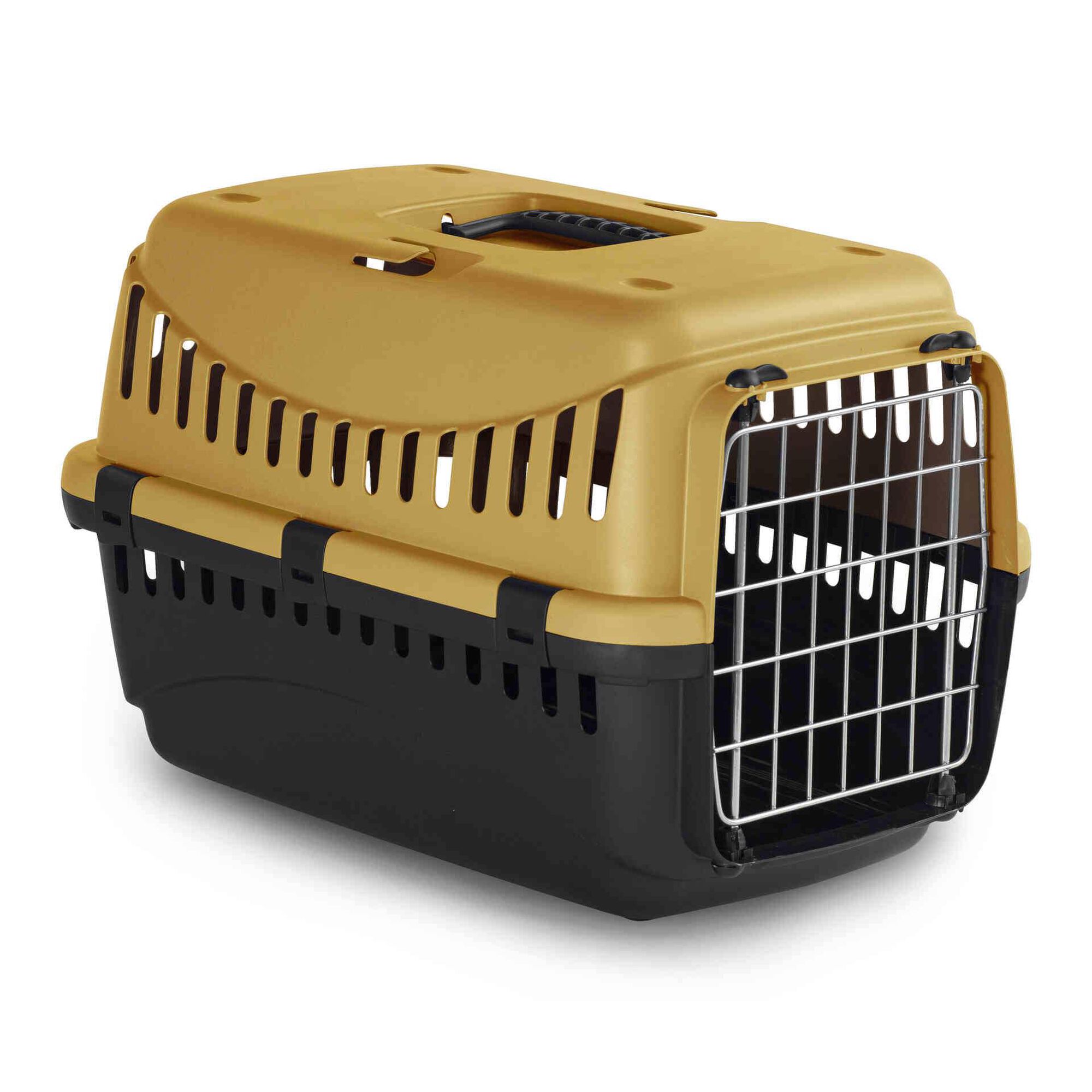 Transportadora para Gato Porta Metal Gipsy Eco Honey Amarela Transportadora para Gato Porta Metal Gipsy Eco Honey Amarela