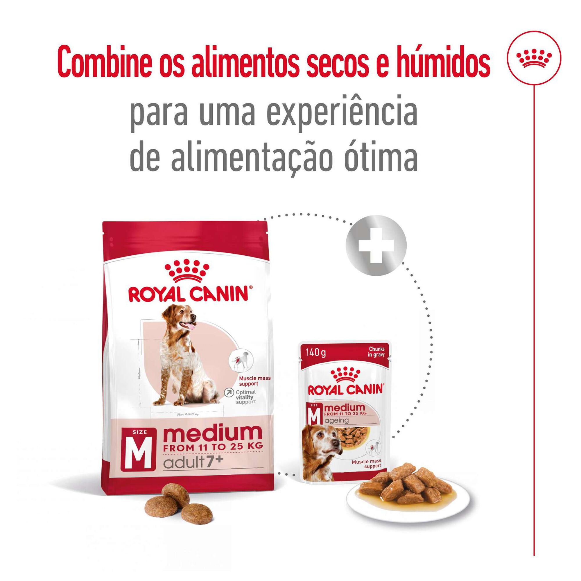 Ração para Cão Sénior Médio Ageing 7+
