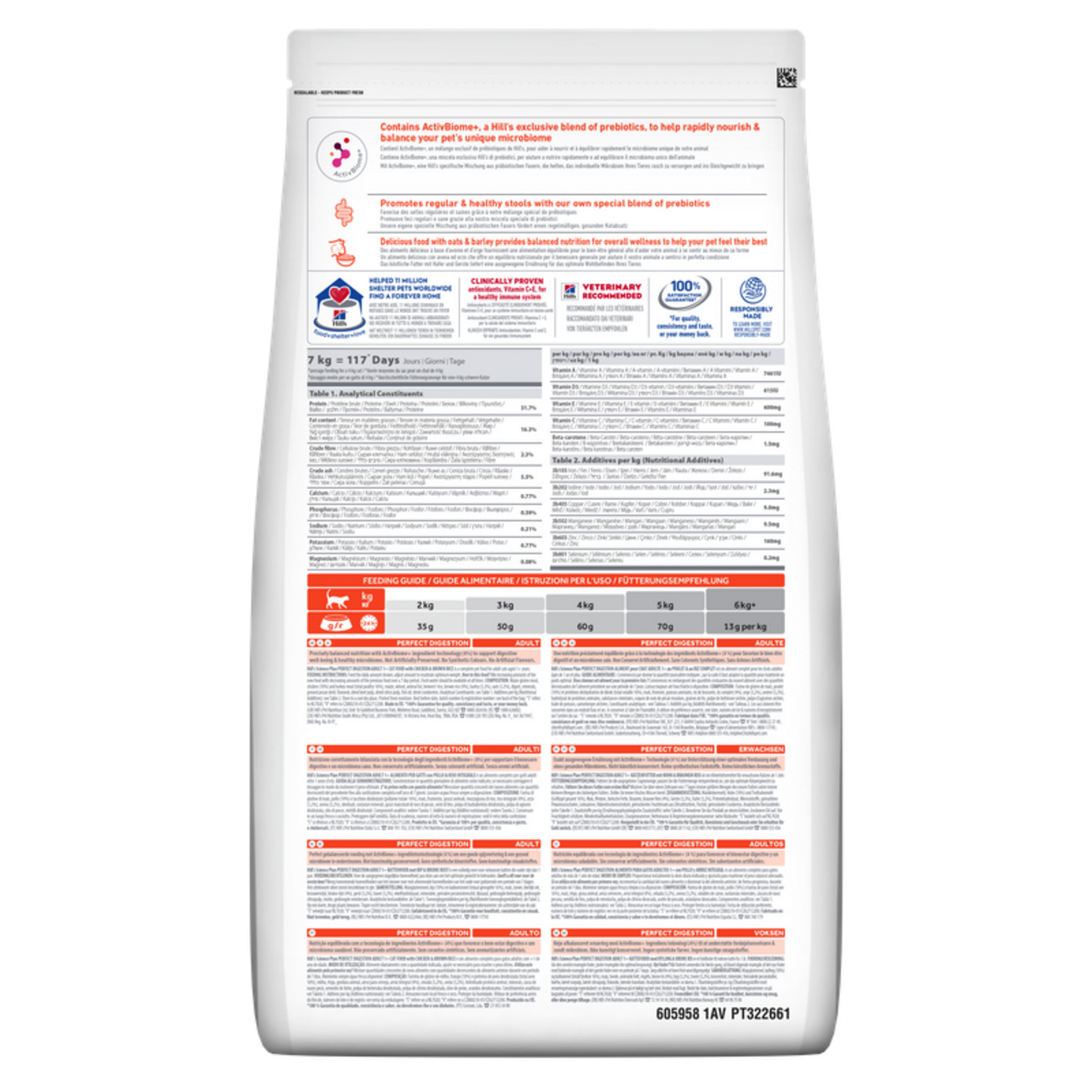 Ração para Gato Adulto Science Plan Perfect Digestion Frango