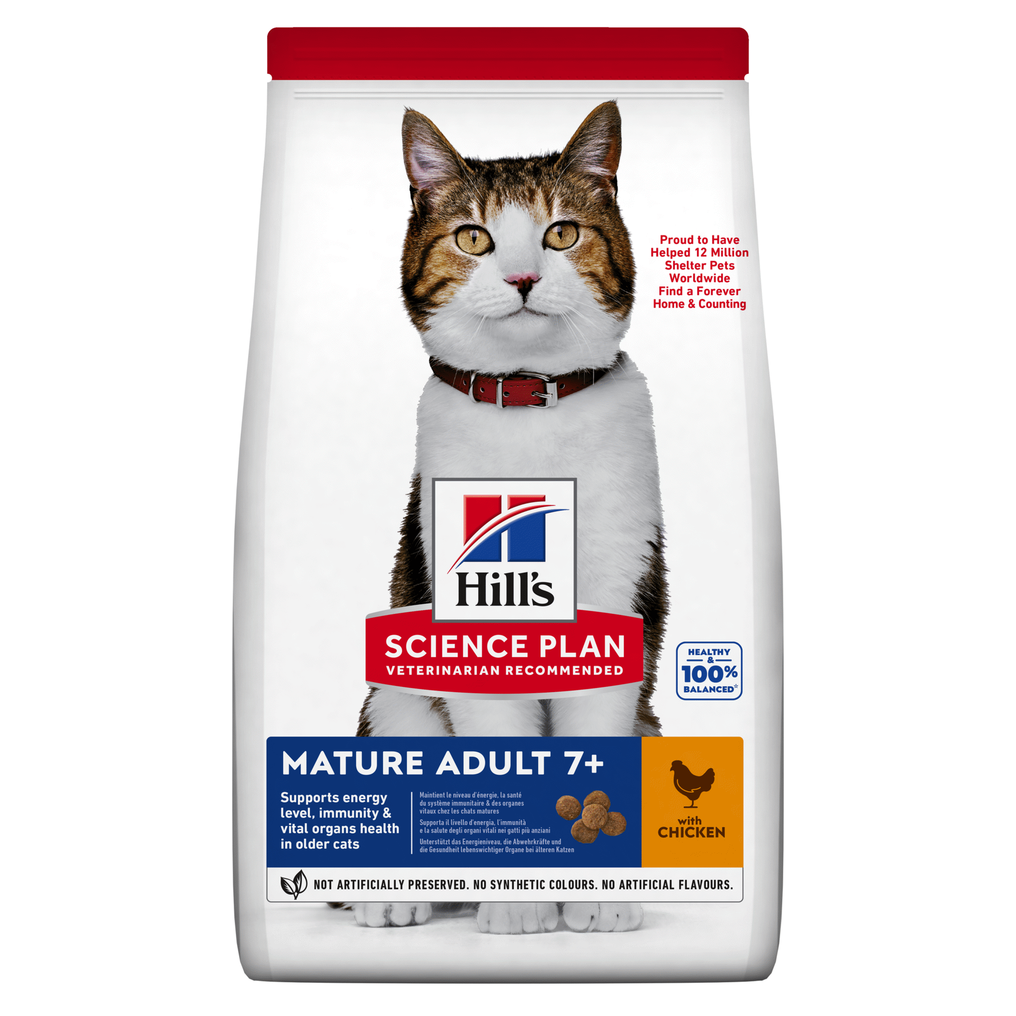 Ração para Gato Adulto Science Plan Maturo 7+ Frango