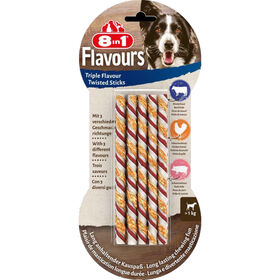 Snack para Cão Triplo Sabor Twisted Sticks