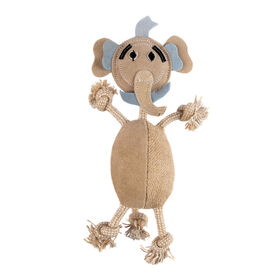Brinquedo para Cão Elefante com Corda Natural