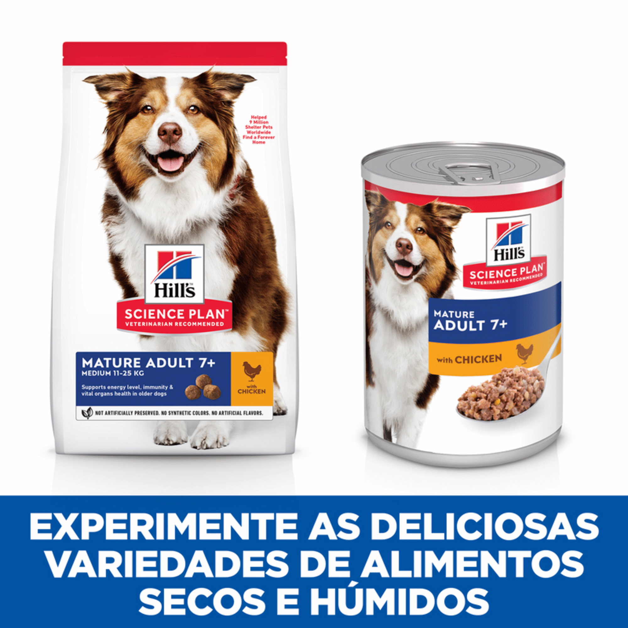 Ração para Cão Adulto Médio Science Plan Maturo 7+ Frango