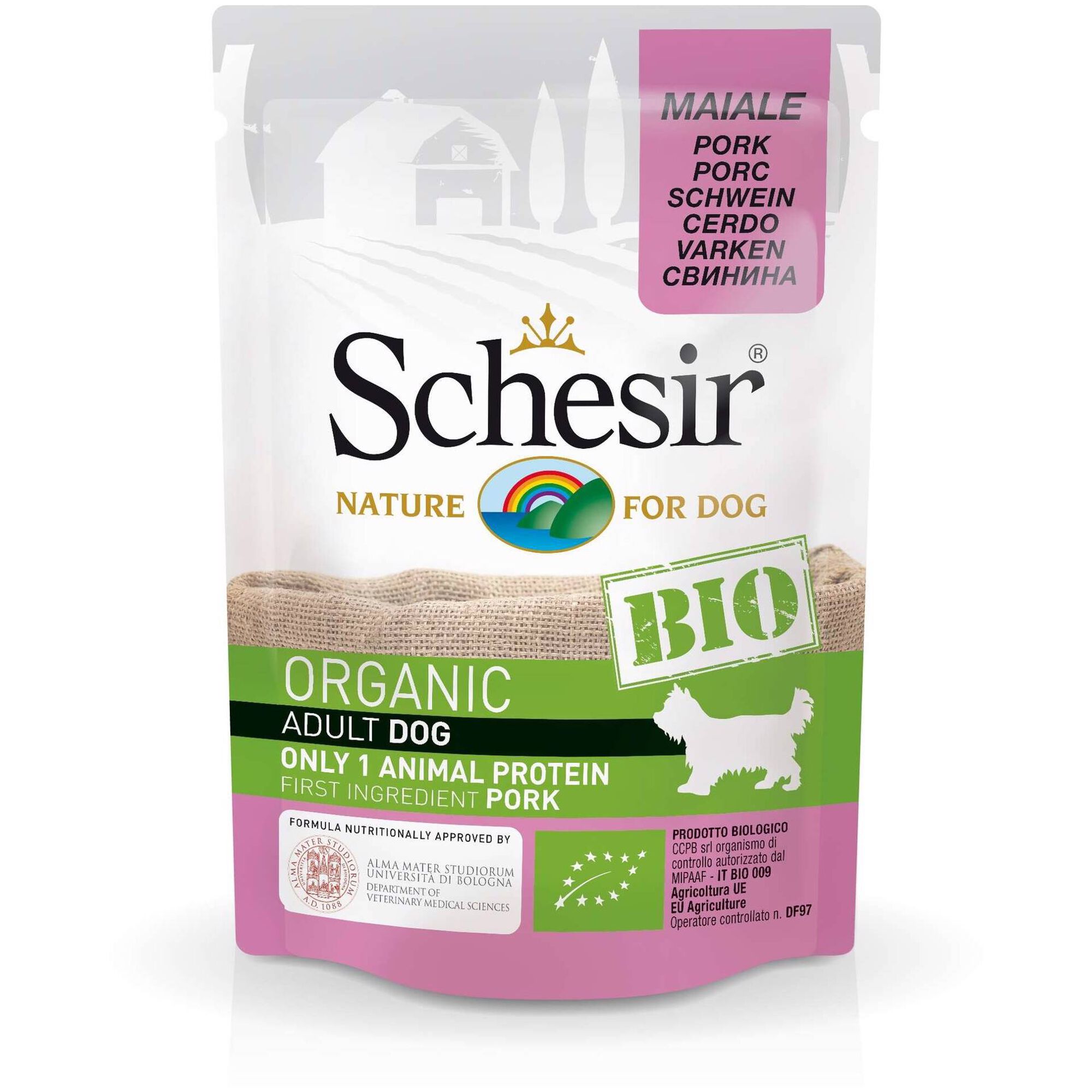 Comida Húmida para Cão Bio Porco Saquetas