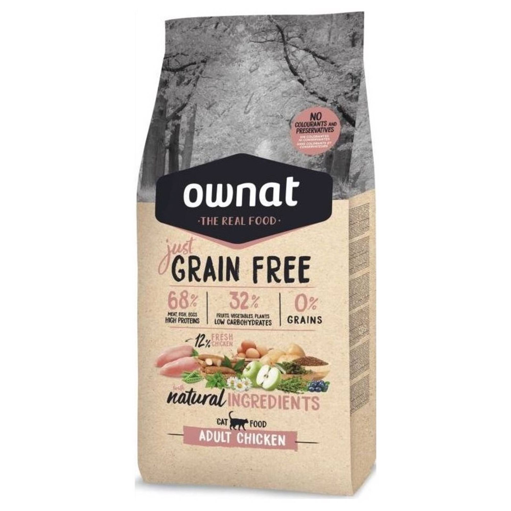 Ração para Gato Adulto Just Grain Free Frango