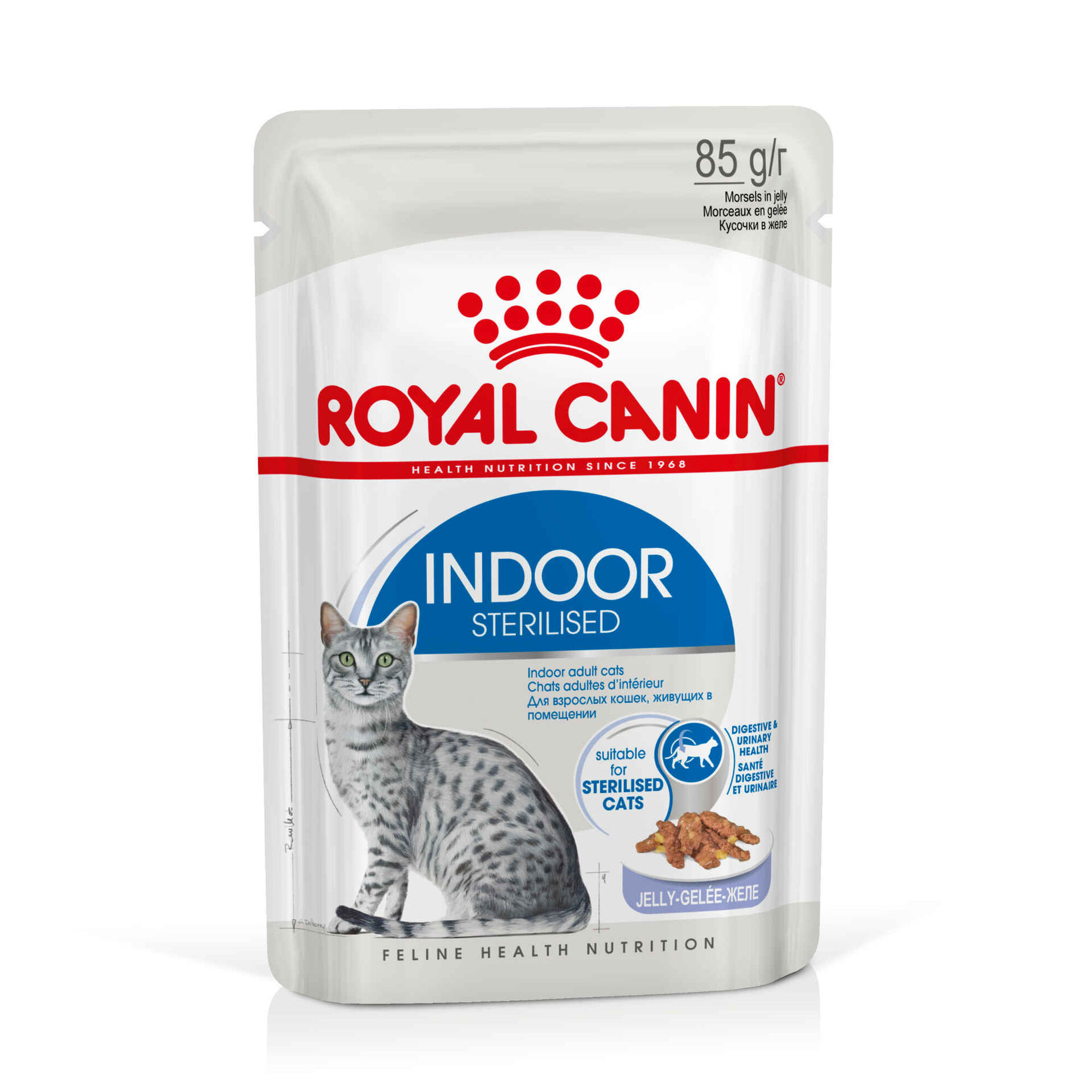 Comida Húmida para Gato Adulto Esterilizado Indoor Saquetas