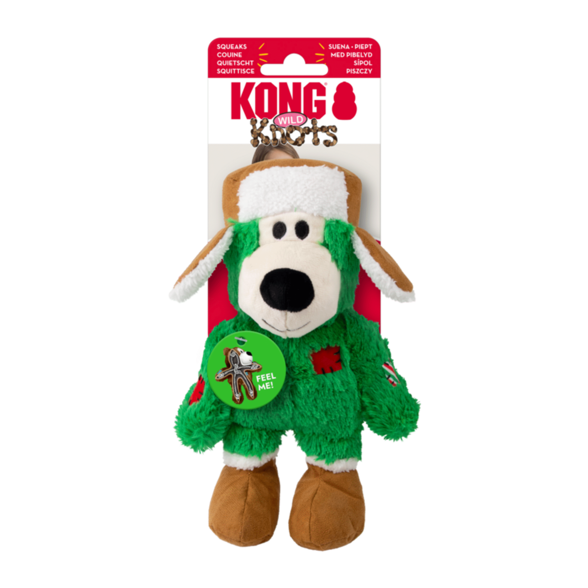 Brinquedo para C&atilde;o Urso Verde Natal S/M
