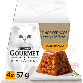 Comida Húmida para Gato Adulto Finos Pedaços em Gelatina Frango Comida Húmida para Gato Adulto Finos Pedaços em Gelatina Frango