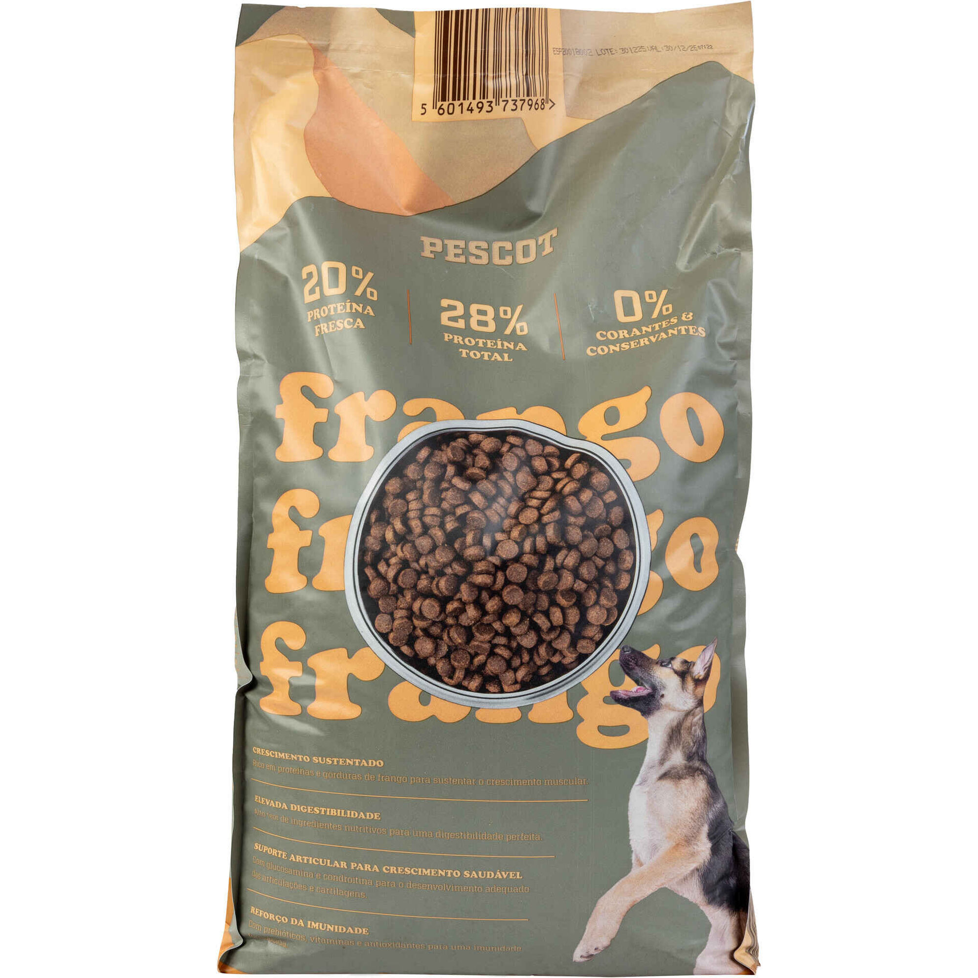 Ra&ccedil;&atilde;o para C&atilde;o J&uacute;nior Frango Pescot