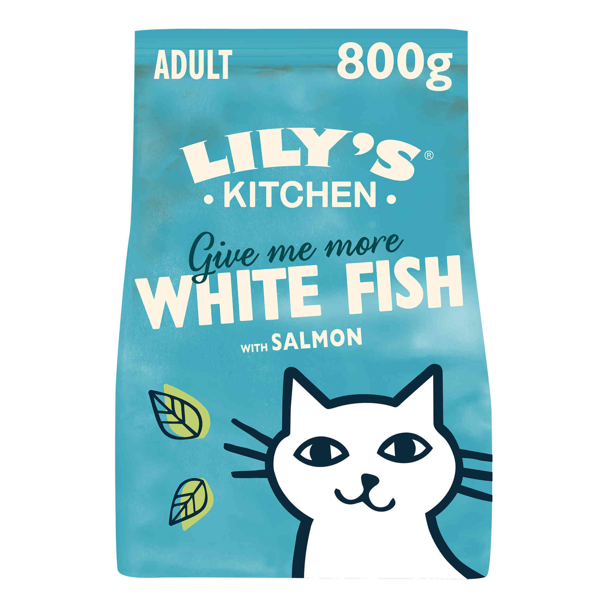 Ração para Gato Adulto de Peixe Branco e Salmão