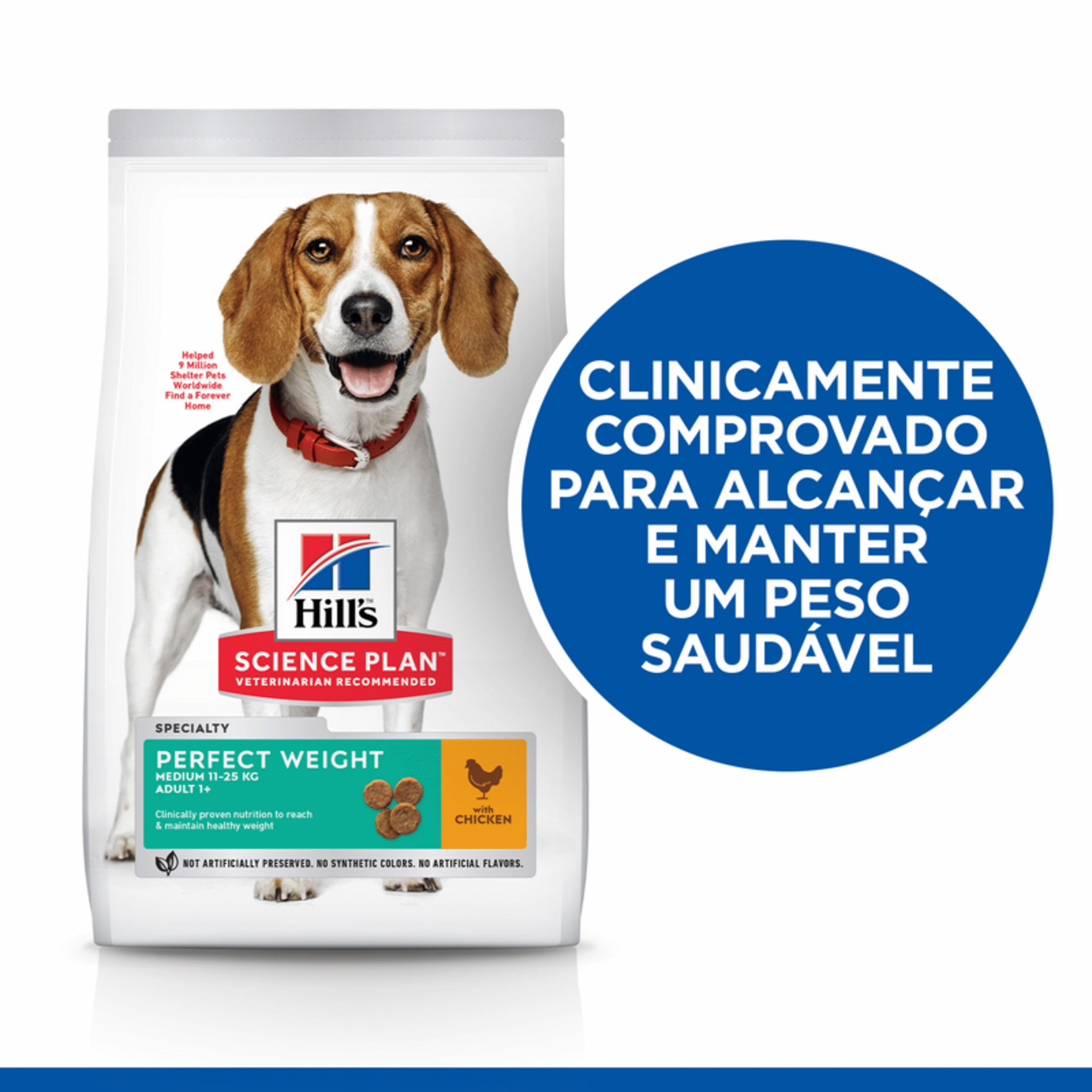 Ração para Cão Adulto Médio Science Plan Perfect Weight Frango