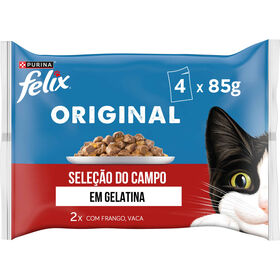 Comida Húmida para Gato Adulto Seleção Carnes em Gelatina Comida Húmida para Gato Adulto Seleção Carnes em Gelatina