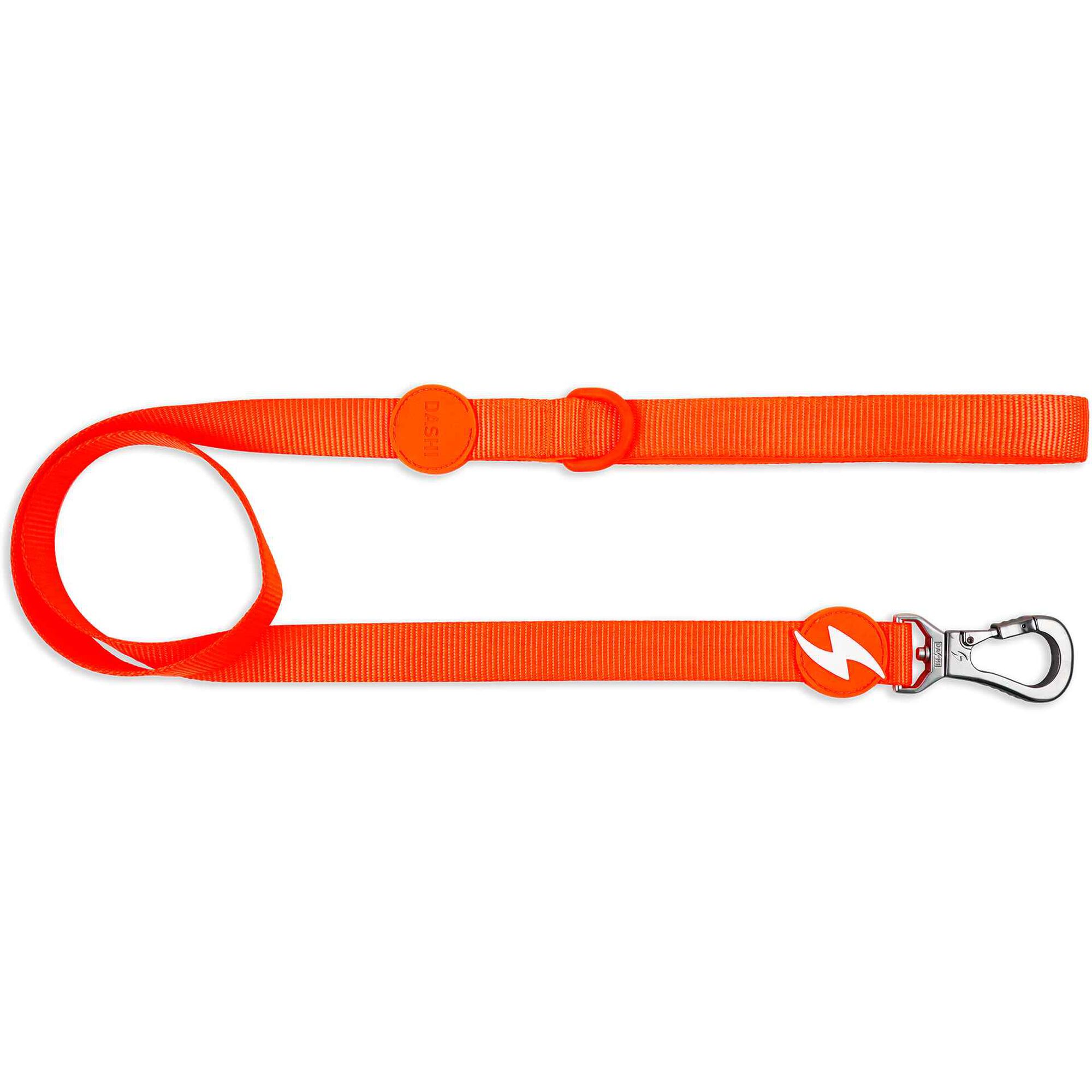 Trela para Cão Laranja Neon