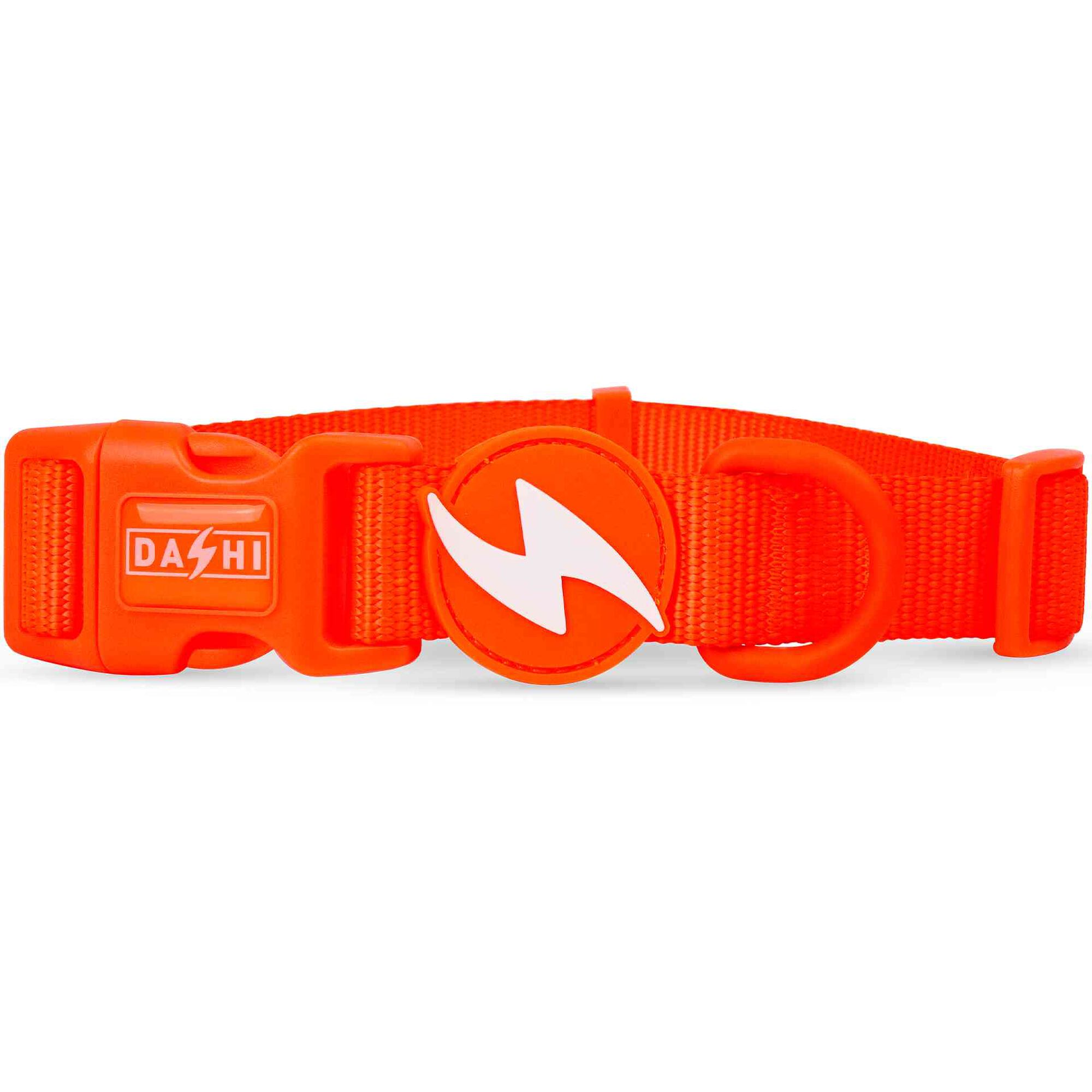 Coleira para Cão Laranja Neon