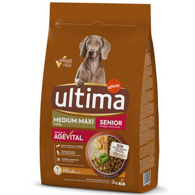Ração para Cão Sénior Médio e Maxi Frango e Arroz