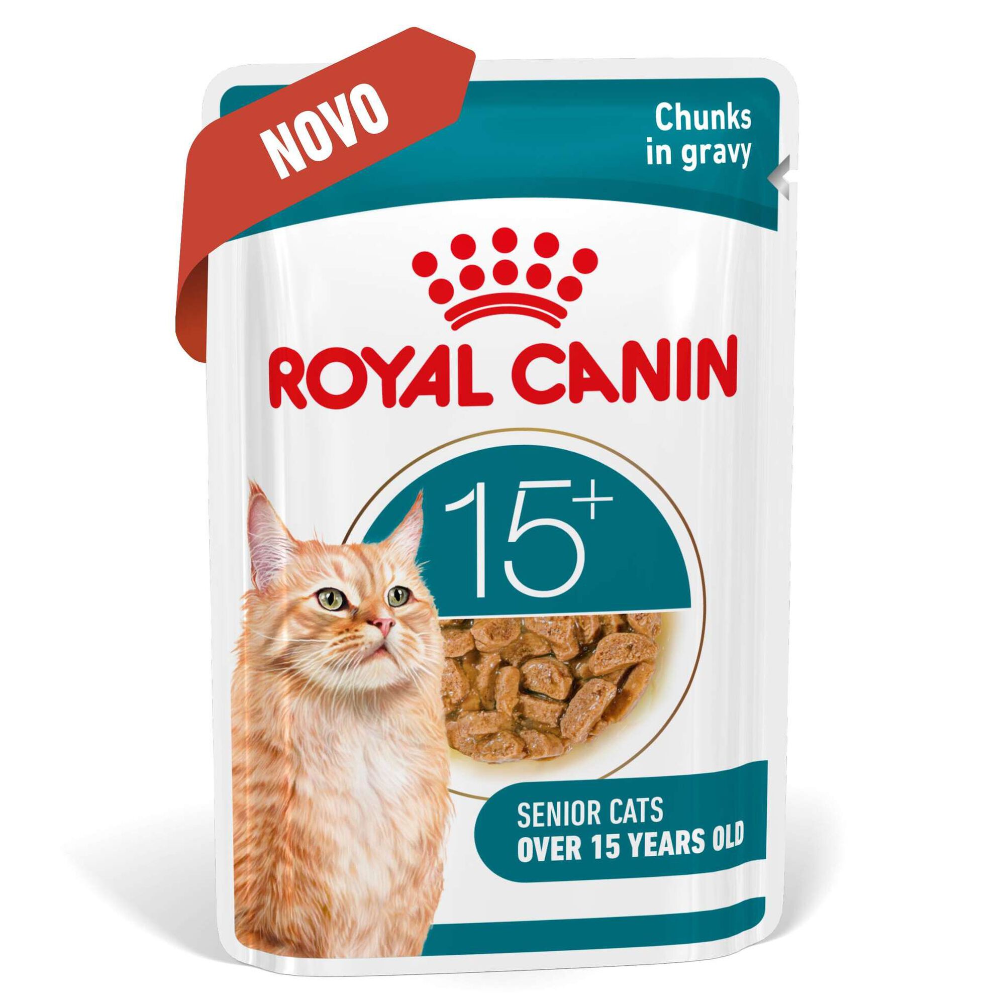 Comida Húmida para Gato Sénior Ageing+15 em Molho
