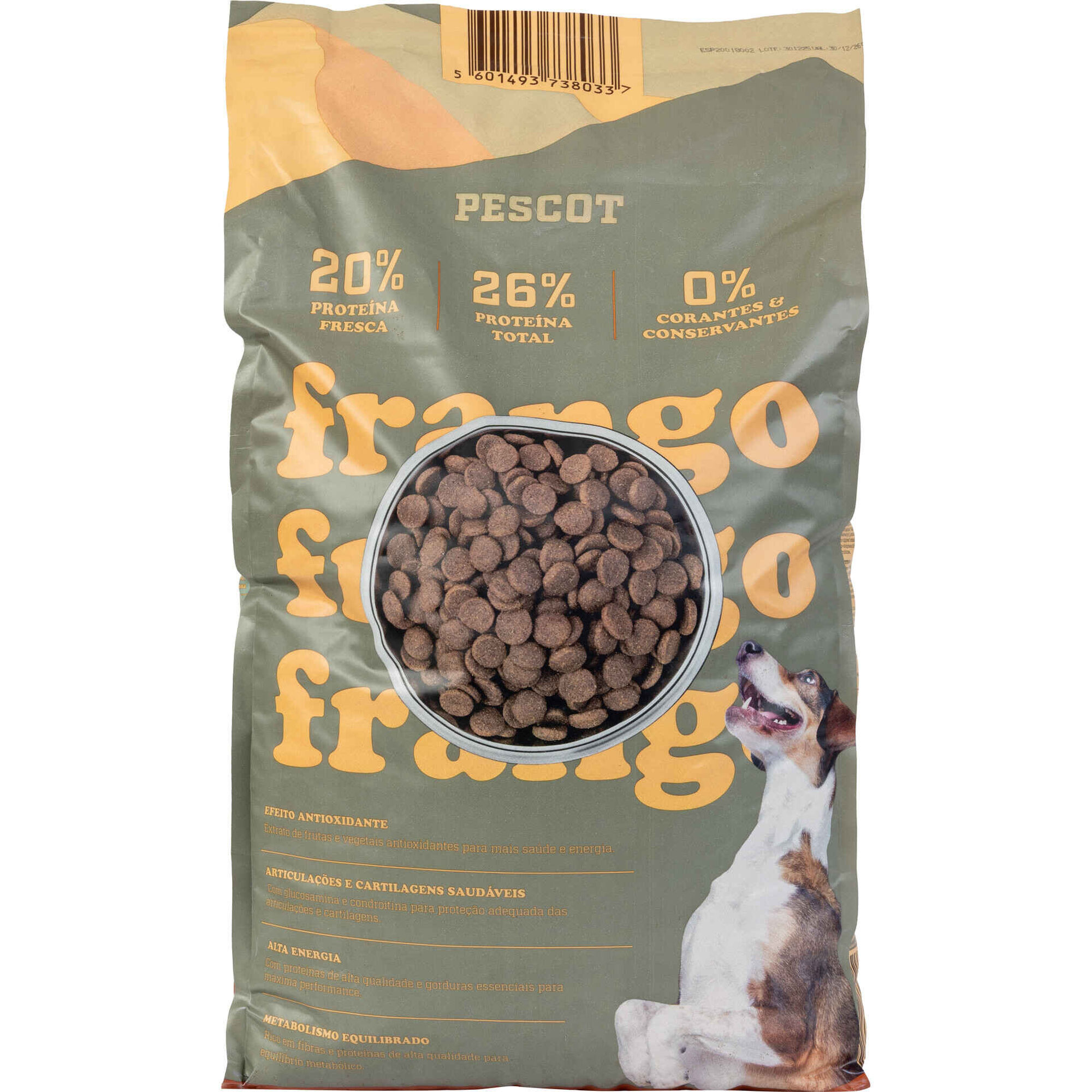 Ra&ccedil;&atilde;o para C&atilde;o Adulto Frango Pescot