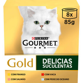 Comida Húmida para Gato Adulto Delícias Suculentas Multivariedade Comida Húmida para Gato Adulto Delícias Suculentas Multivariedade