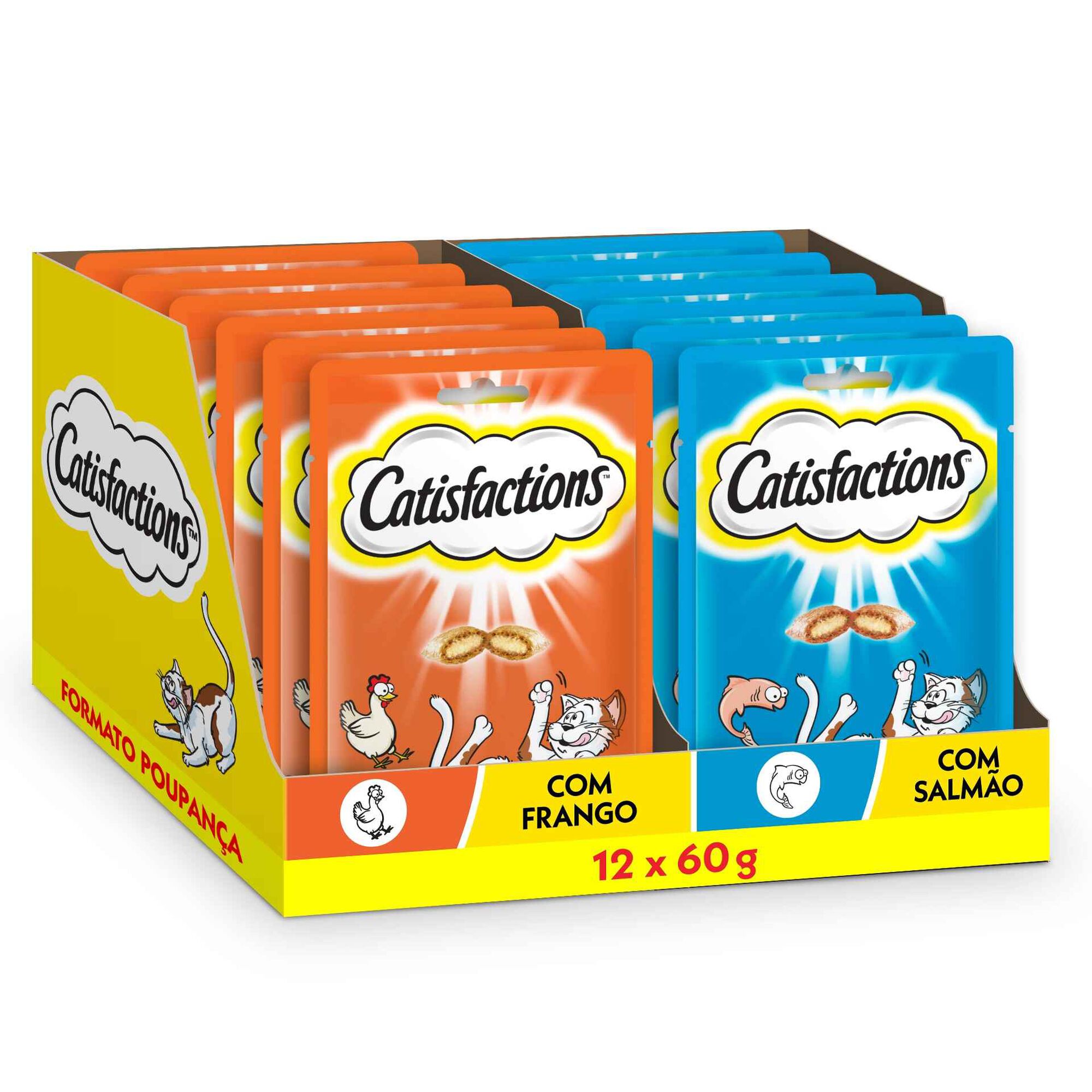 Snack para Gato Frango e Salmão