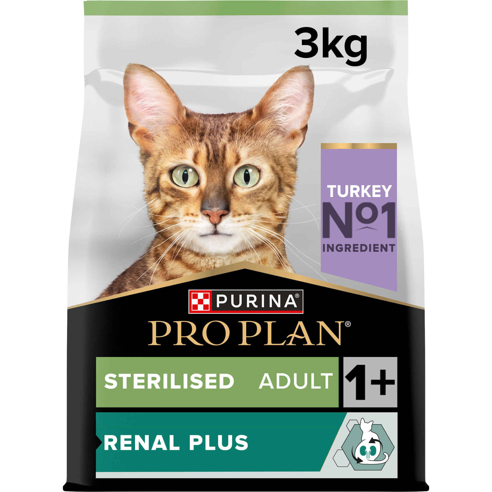 Ra&ccedil;&atilde;o para Gato Adulto Esterilizado Renal Plus Peru Purina Pro Plan